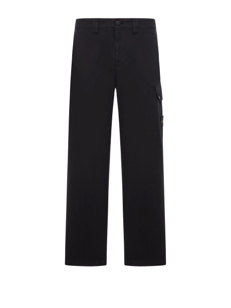 Pantalone nero con patch logo