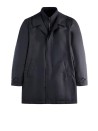 Men's Coat in Water-Repellent Technical Poplin