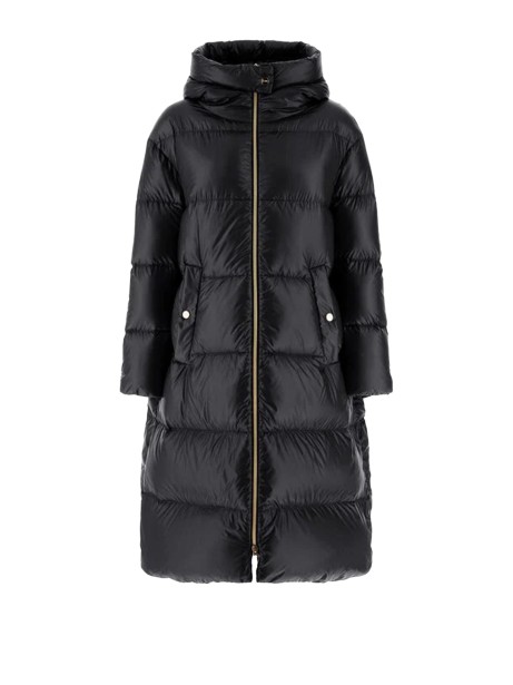 Parka in nylon ultralight con cappuccio e chiusura a doppio cursore