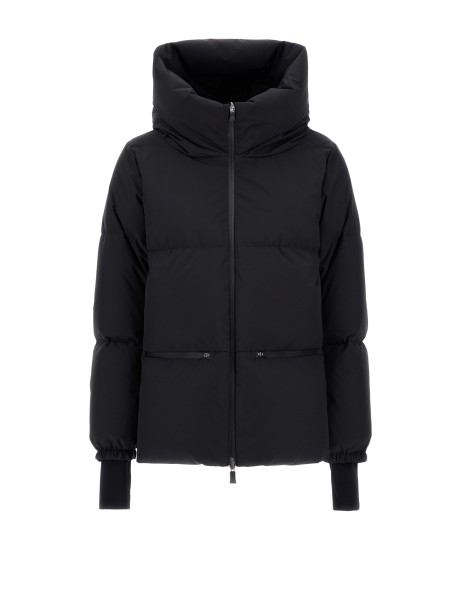 Giacca in microfibra di poliestere trapuntata con zip