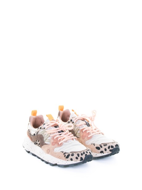 Sneaker Yamano 3 donna rosa leopardato
