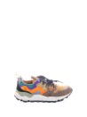 Sneaker Yamano 3 donna beige e arancio