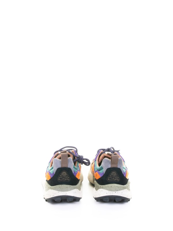 Sneaker Yamano 3 donna beige e arancio