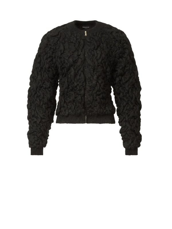 Bomber in mohair