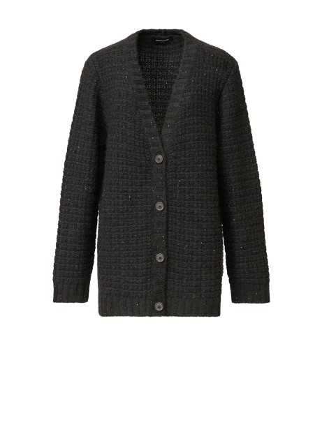 Cardigan in Platinum con paillettes