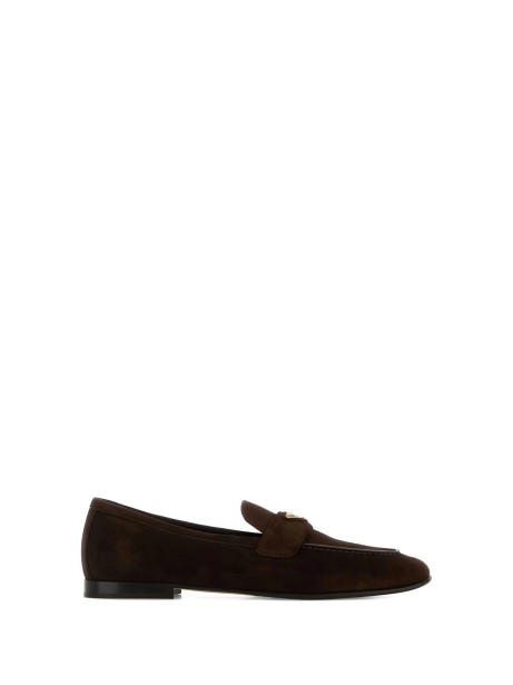 Mocassino in suede con logo