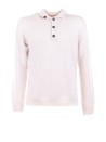 Maglia lupetto bianca con bottoni