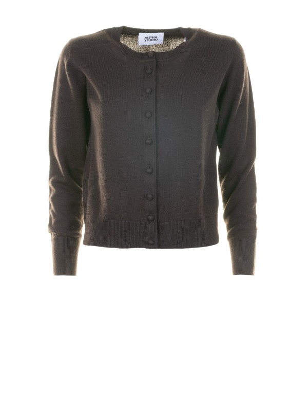 Cardigan donna testa di moro