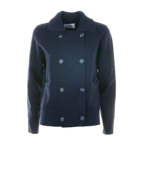 Giacca doppiopetto blu navy