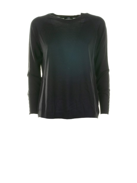 Maglia girocollo nera