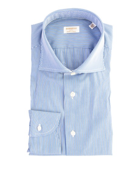Camicia bianco blu uomo
