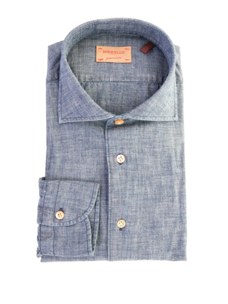 Men's Gray Blue Shirt