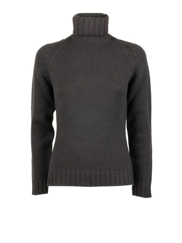 Women's Dark Brown Turtleneck