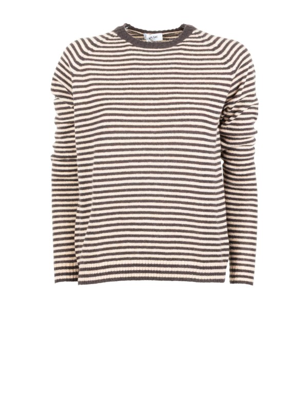 Women's Striped Crew Neck Sweater