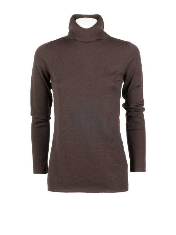 Women's Dark Brown Turtleneck