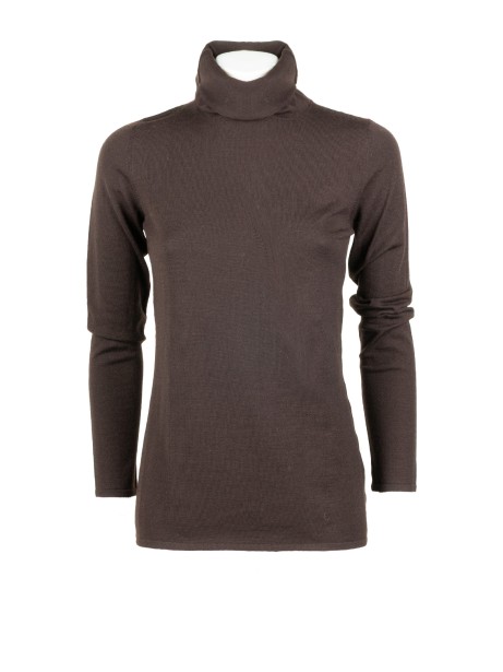 Women's Dark Brown Turtleneck