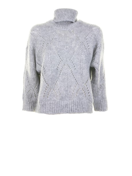 Maglia dolcevita grigia donna Maglia dolcevita grigia donna