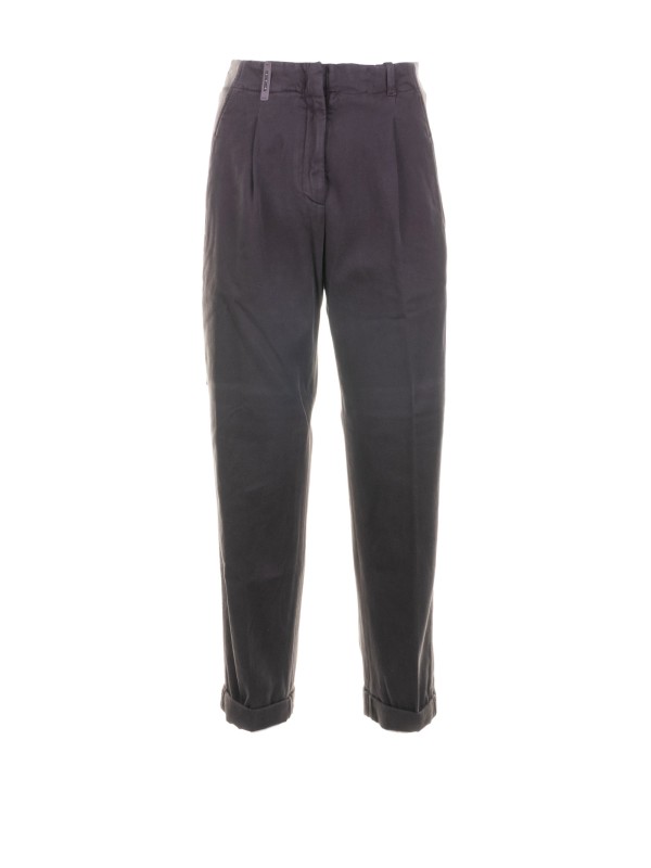 Women's Ebony Trousers in Soft Stretch Cotton