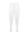 Pantalone bianco donna in cotone soft stretch