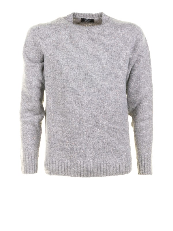 Stone Grey Crew Neck Sweater