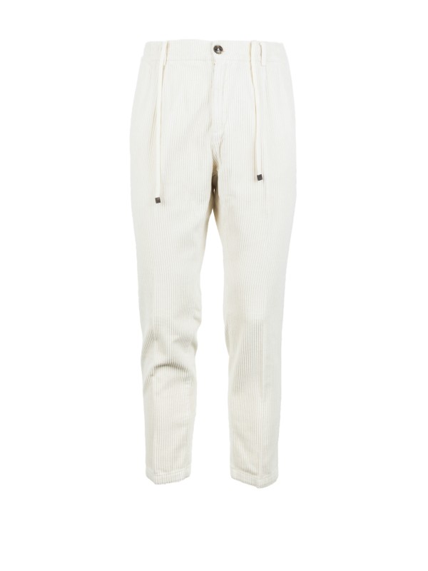 Pantalone uomo burro con coulisse