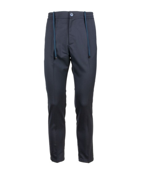 Men's Navy Blue Drawstring Trousers