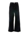 Pantalone donna blu ampio