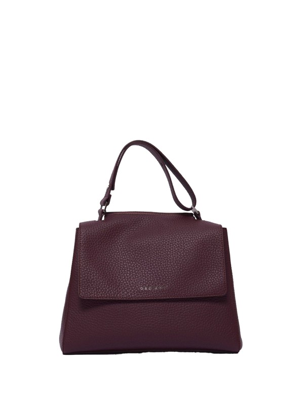 Borsa Sveva Soft Media chianti in pelle con tracolla