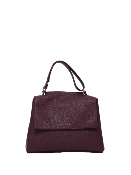 Borsa Sveva Soft Media chianti in pelle con tracolla