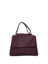 Borsa Sveva Soft Media chianti in pelle con tracolla