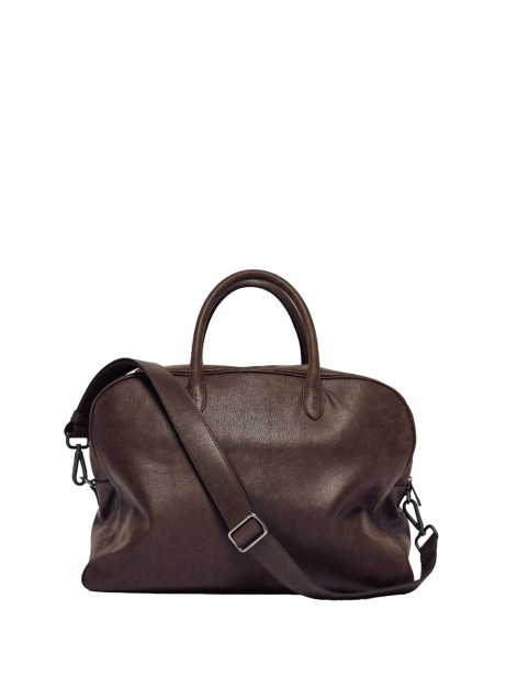 Borsa doppio manico testa di moro in pelle