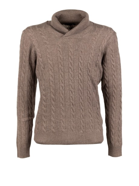 Maglia con motivo a trecce uomo