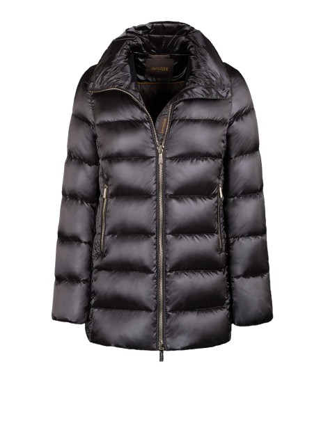 Women's Black Quilted Down Jacket