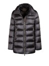 Women's Black Quilted Down Jacket