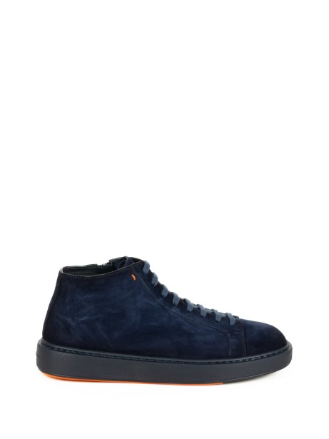 Polacco blu oceano in suede uomo