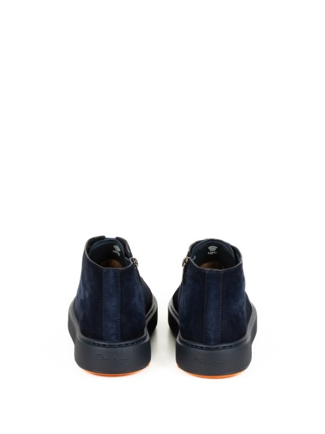 Polacco blu oceano in suede uomo