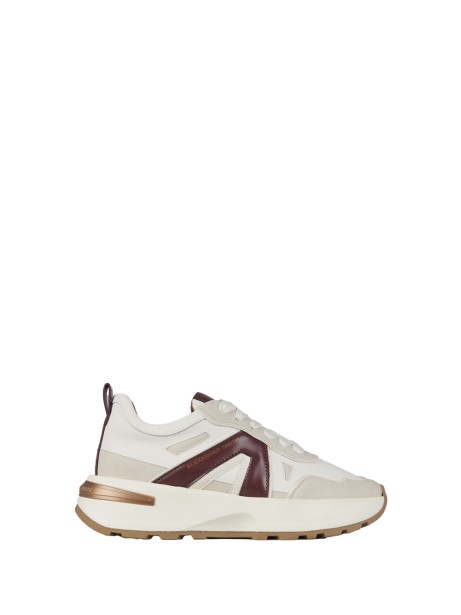 Liverpool white burgundy women's sneaker