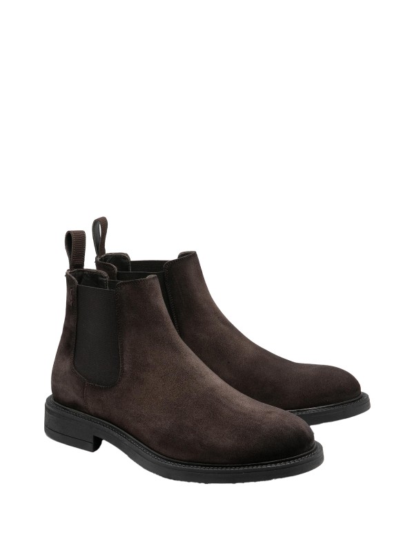 Beatles dark brown suede