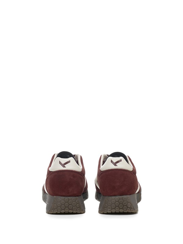 Sneakers uomo bordeaux in suede