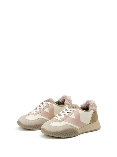 Sneakers donna rosa e nocciola 2