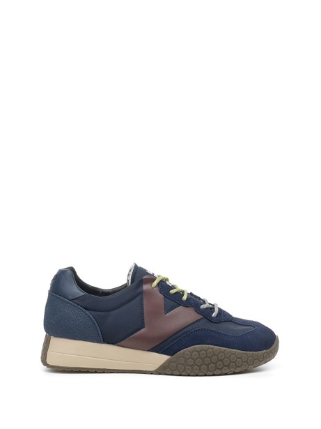 Sneakers uomo blu navy e bordeaux