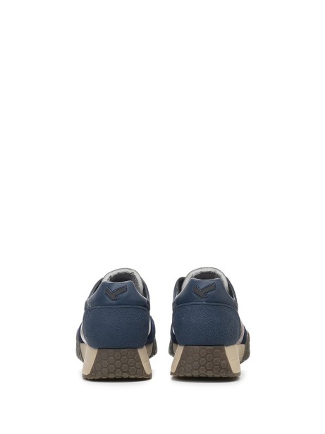 Sneakers uomo blu navy e bordeaux