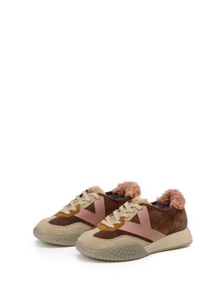 Sneakers donna marrone noce 2