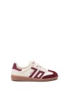 Sneakers Cloud bianco e bordeaux in nappa