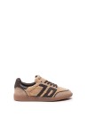 Sneakers Cloud nero beige in teddy