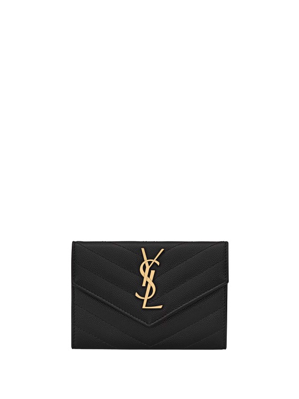 Portafogli Envelope piccolo nero in pelle