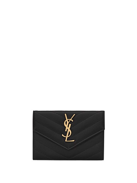 Portafogli Envelope piccolo nero in pelle