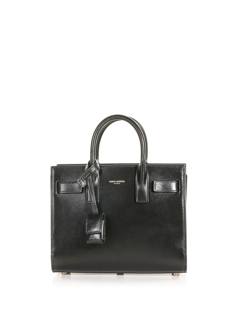 Borsa Nano Sac De Jour in pelle liscia nera Borsa Nano Sac De Jour in pelle liscia nera