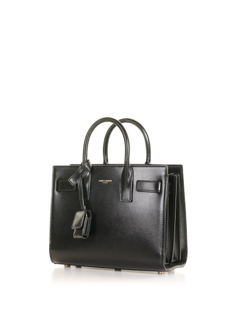 Borsa Nano Sac De Jour in pelle liscia nera 2