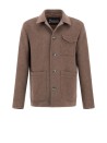 Giacca tortora uomo con colletto a camicia
